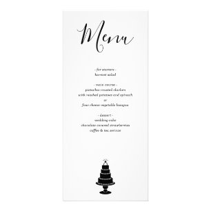 Panfleto Cardápio de Bolo de Casamento