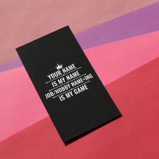 Panfleto Cargo Engraçado Personalizado e Nome do Hobby