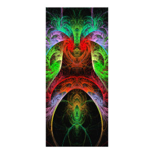 Panfleto Carnaval Abstrato Art Rack Card