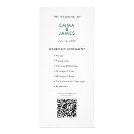 Panfleto Casamento com E comercial Esmeralda | Programa | C