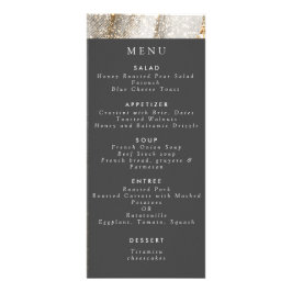 Panfleto Casamento de cinza e branco do Luxury Marble