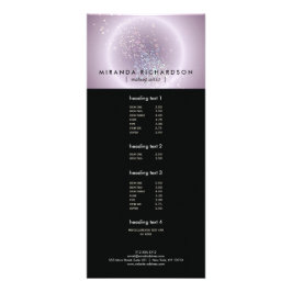 Panfleto Celestial Confetti Brilho Roxo