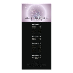 Panfleto Celestial Confetti Brilho Roxo