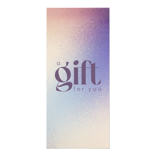 Panfleto Certificado de Oferta Elegante Elegante de Glitter (Frente)