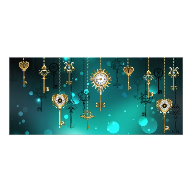 Panfleto Chaves de Esqueleto Anticas em Fundo Verde (Frente)