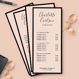 Panfleto Cinza Mínimo - Cor-de-rosa - Blush Chic Comercial