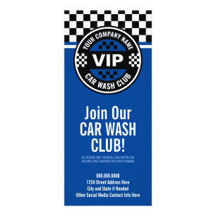 Panfleto Clube de Lava-Automóvel - Recompensas de Sinalizad