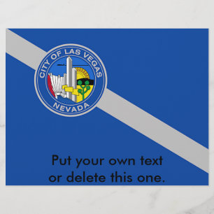 Panfleto com Bandeira de Las Vegas, Nevada, EUA