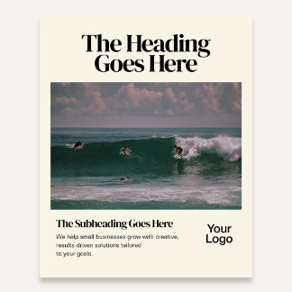 Panfleto Comercial de Foto Editorial Retro Ousado