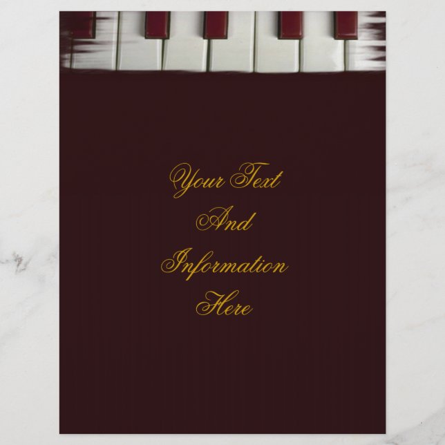 Panfleto das Chaves do Piano (Frente)