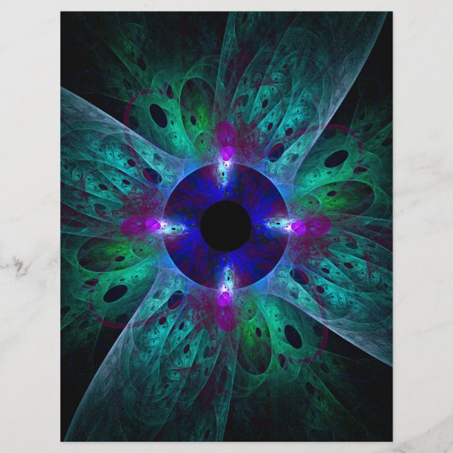 Panfleto de Abstrato de Olhos (Frente)