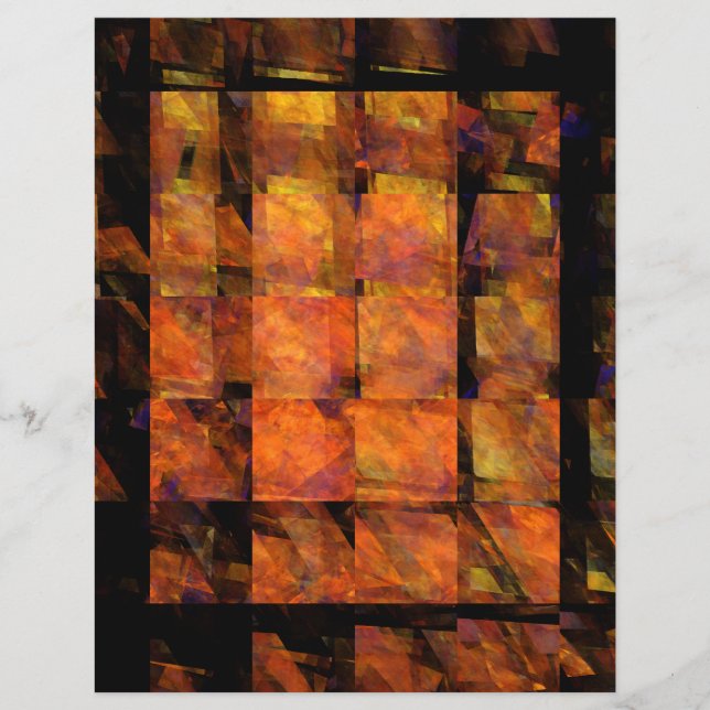 Panfleto de Arte Abstrata A Parede (Frente)