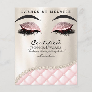 Panfleto De Beleza Da Lash Ocular De Makeup