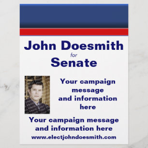 Panfleto de Campanha Eleitoral Modelo