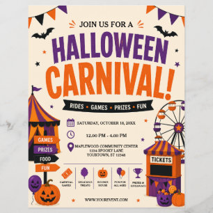 Panfleto de Carnaval de Halloween