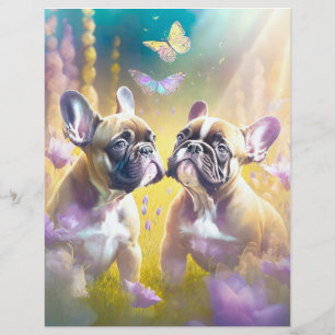 Panfleto de criador de Bulldog Francês personaliza