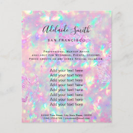 panfleto de design de fotografia opal brilhante