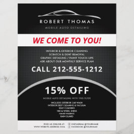 Panfleto de Detalhamento de Automóveis Preto, Repa