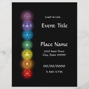 Panfleto de Evento Chakras 8.5 x 11