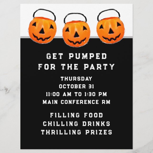 Panfleto de Evento de Halloween da Empresa (Frente)