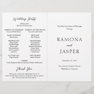 Panfleto de Fornecedor de Casamento Limpo (Genéric