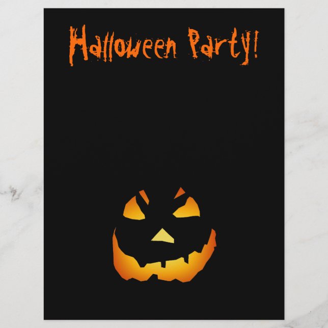 Panfleto de Halloween: Jack-o-Lanterna (Frente)