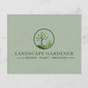 Panfleto de Jardineiro Paisagista Jardinagem Pro