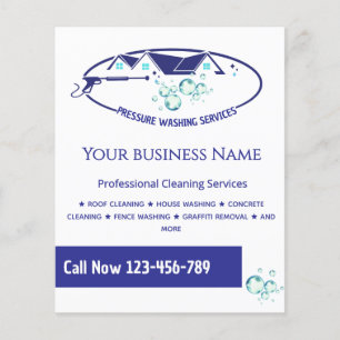 Panfleto de lavagem de energia da casa de lavagem 