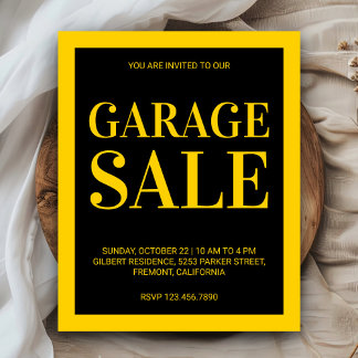 Panfleto de Liquidação de Garagem