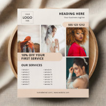 Panfleto de Marketing de Negócios com Logotipo de 