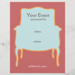 Panfleto De Mobiliário Chic