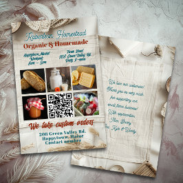 Panfleto de Negócios Pequenos Código QR de Foto Te