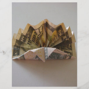 Panfleto de Peru em Origami de Dólar