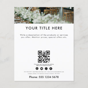 Panfleto de Planejador de Eventos Minimalista De