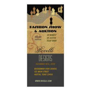 Panfleto Desfile de moda & benefício