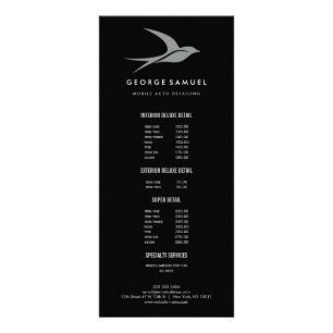Panfleto Detalhamento Automático   Logotipo de pássaro voad
