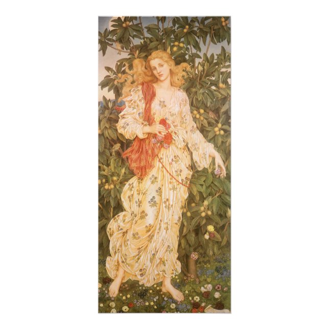 Panfleto Deusa de Blossoms e Flores, Flora por Morgan (Frente)