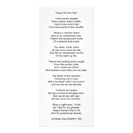 Panfleto Dia feliz das enfermeiras!