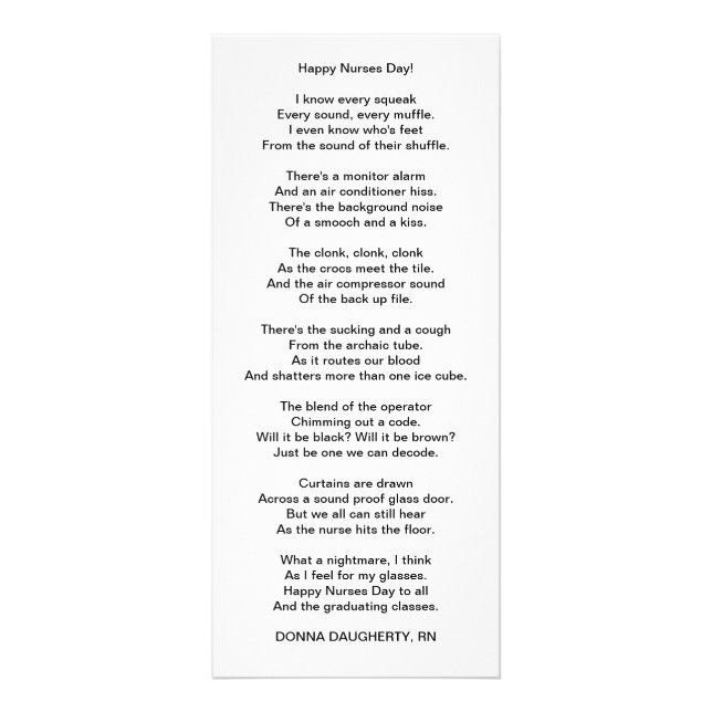 Panfleto Dia feliz das enfermeiras! (Frente)