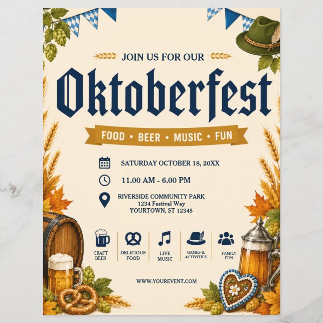 Panfleto do Oktoberfest (Frente)