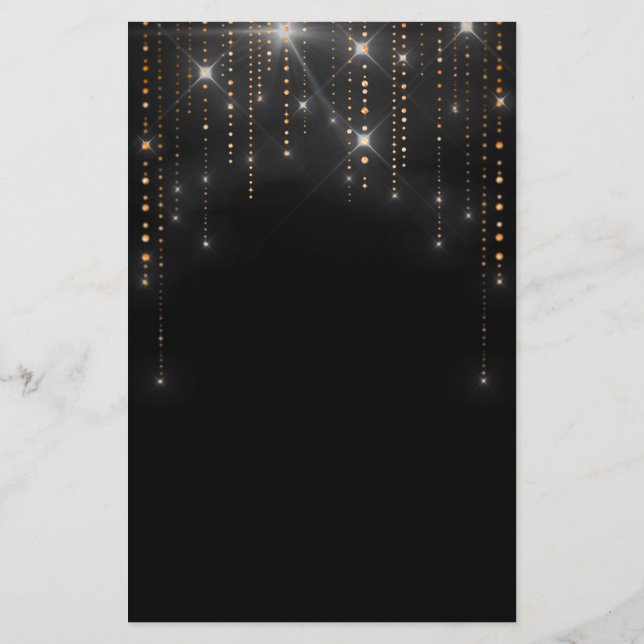 Panfleto do vazio escuro elegante (Verso)