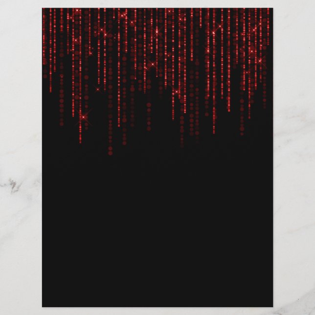 Panfleto do vazio escuro elegante (Verso)