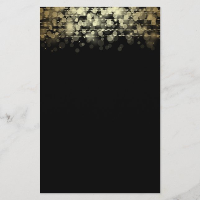 Panfleto do vazio escuro elegante (Verso)