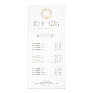 Panfleto Dourado Sun Mandala da Boêmia