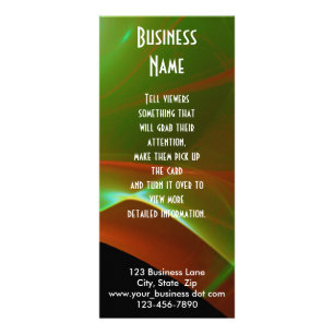 Panfleto Dreamy Orange e Green Sweep Custom Business