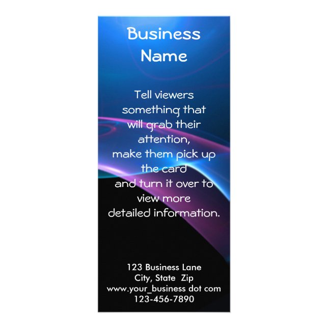 Panfleto Dreamy Purple e Blue Sweep (Frente)