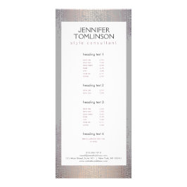 Panfleto Elegante Blush Confetti - Cinza de Padrão de Chuva