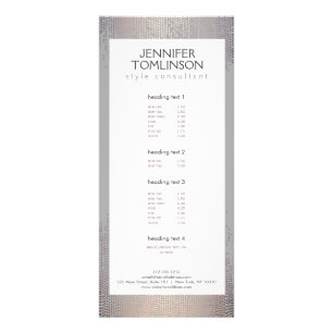 Panfleto Elegante Blush Confetti - Cinza de Padrão de Chuva