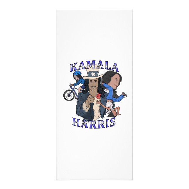 Panfleto Eleição de Estilo de Rap Bootleg Kamala Harris (Frente)