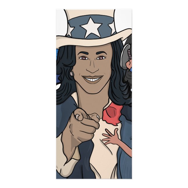 Panfleto Eleição de Estilo de Rap Bootleg Kamala Harris (Frente)